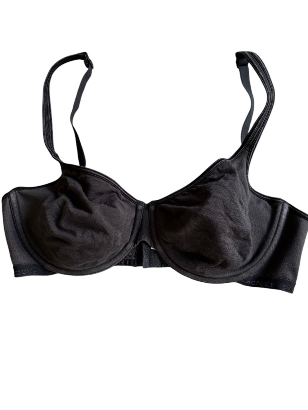 Cotton Cacique Black Cotton Underwire Bra - 40DD